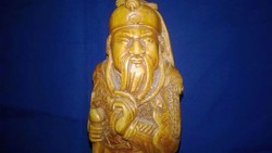 Chinese man - plaster sculpture, shelf decoration