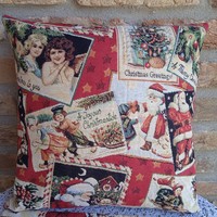 Christmas decorative pillow, 2 pillowcases