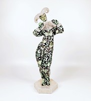 Herend masterpiece, carnival woman zova-fn hand-painted porcelain figurine, flawless! (P032)