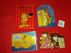 Retro postcard package 4 pcs mail clear giant valentine day+envelope garfield humorous factory condition 12