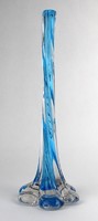1O203 antique colored blue moser glass vase fiber vase 28.5 Cm