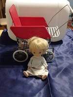 Ritka trafikos babakocsi szép állapotban ajándék jelzett babával