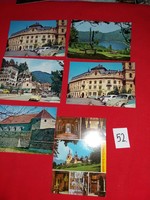 Régi képeslapok (román) Románia városai 1960-70-s évek 6 db  egyben 52