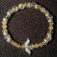 Mineral angel bracelet - citrine (18.5cm)