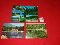 Old postcards (Romanian) Transylvania - Arad Tusnádfürdő and the Hargita 1960s-70s 3 in one 58