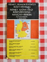 DDR + BRD + W.Berlin "Németország" térkép