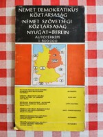 NDK + NSZK + Ny.Berlin "Németország" térkép