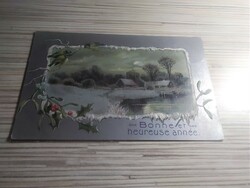 Antik Üdvözlő képeslap. Dombornyomott. Az 1900as évek elejéről.
