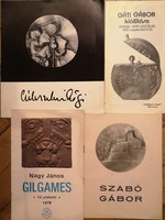 Exhibition catalogs 4 pieces, Csíkszentmihályi r., Gáti g., Nagy j., Szabó g / bogomil nikolov