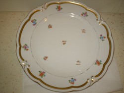 ILMENAU CARMEN C2036 porcelán szegélyezett virágos tányér kínáló