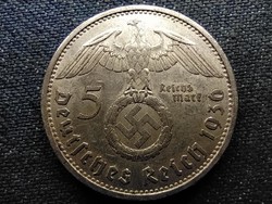 Németország Horogkeresztes .900 ezüst 5 birodalmi márka 1936 A (id69841)