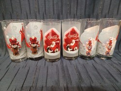 Coca cola Christmas glasses