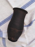 Tile vase - antique black