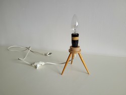 Mid century kis éjjeli lámpa retro éjjelilámpa búra nélkül