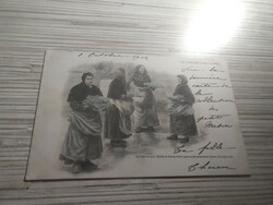 Antik képeslap. 1900as évek elejéről.