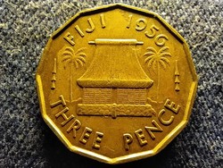 Fidzsi-szigetek II. Erzsébet 3 penny 1956  (id80128)