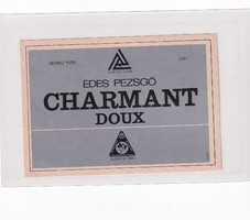 Charmant doux sweet champagne label
