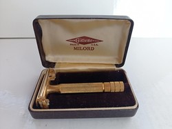 Vintage Gillette Milord Gold borotva eredeti dobozában