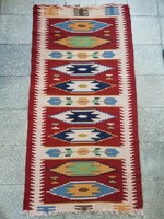 Régi kis méretű torontáli szőnyeg, 125cm x 62cm