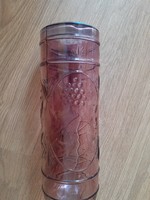 Rozsaszin szőlős üveg antik