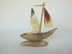 Sailing ship horn ornament