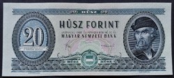20 Forint 1980, EF, alacsony sorszám