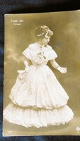 Approx. 1916 Carnival veils sari sash prima donna actress heartthrob photo sheet strelisky photo