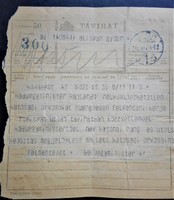 Hatósági katonaorvosok hadügyminiszteri felmentése (távirat, Győr, 1918)