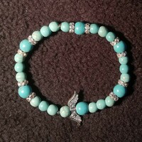 Mineral angel bracelet - turquoise (18.5cm)