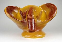 1O510 Iparművészi kerámia elefánt elefánt fej