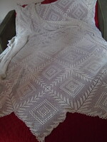 New, huge, crocheted cotton bedspread. 255 X 215 cm.