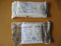 2 csomag retro kötszer steril mull