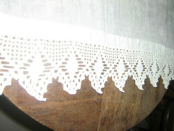 Vintage style crochet lacy stained glass curtain