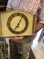 Wall clock, vintage from the 1950s, size 35 x 22 cm.