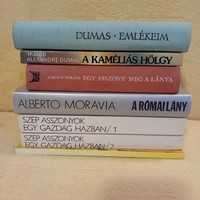 Könyvek egyben 6 db Moravia, Dumas... Az ár az egész csomagra vonatkozik!