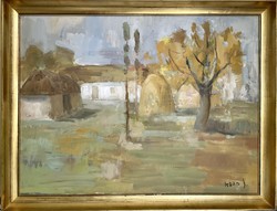 Original oil painting by János Rozs (1901-1987) 86x66 cm