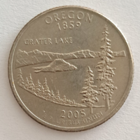 2005  Oregon emlék USA negyed dollár " Szövetségi Államok" sorozat (925)