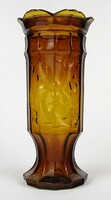 1O425 old holly decorative glass vase 20.5 Cm