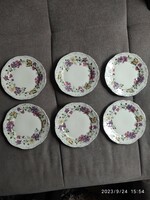 Zsolnay pillangós süteményes tányérok