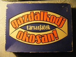Retro  Gazdálkodj okosan!  társasjáték