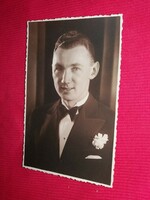 Antik fotó portré képeslap Toth K.Székesfehérvári fényképész műterméből
