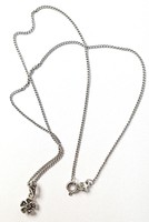 Black friday!!! :) Very nice silver necklace with flower pendant