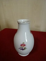 Hollóházi porcelán váza, magassága 11,5 cm. Jókai.