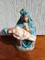 Pieta statue that can be built into the wall, Mary and Jesus household relic holder, Christian decoration