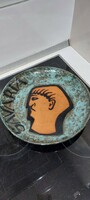 Savaria ceramic wall decorative bowl