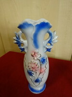 Hungarian glazed ceramic vase, work of an industrial artist. Jokai.