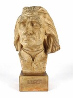 1M298 Erdey Dezső : Liszt Ferenc cserép mellszobor 27.5 cm