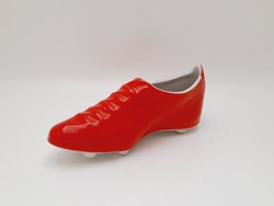 Hollóházi porcelán piros stoplis cipő
