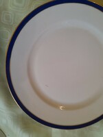 Kék aranycsikos Antik lapos tányér 24 cm
