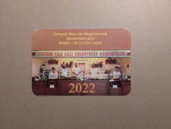 Hungary, card calendar viii.-2022